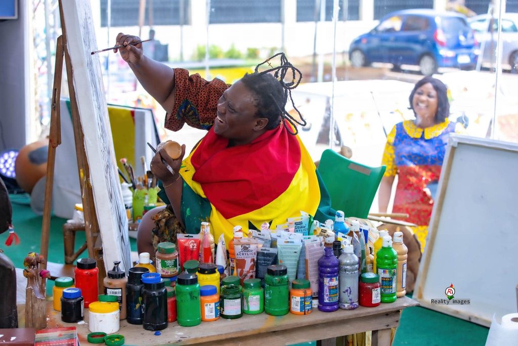 Ghanaian Artist Padiki Sets Guinness World Record With Giant Leaf-Print Painting