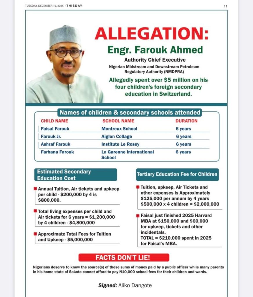 The Dangote–Farouk Feud