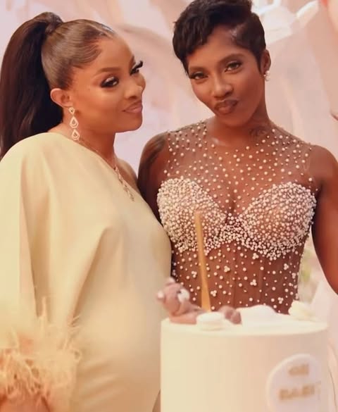 Tiwa Savage at Toke Makinwa's baby shower