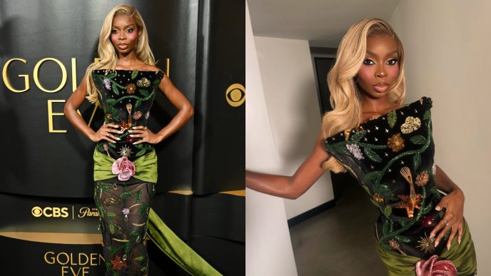 Olandria Carthen at Golden Globes Eve