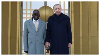 President Tinubu Stumbles During Reception Parade in Türkiye