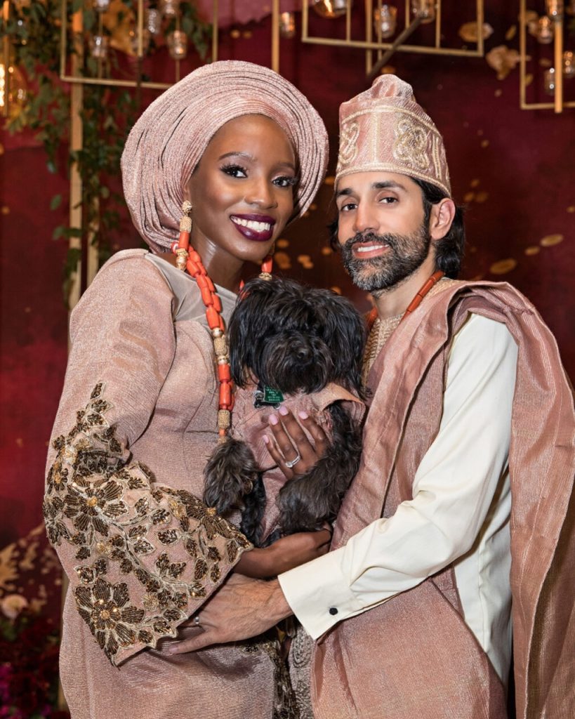 Yinka Animashaun on her wedding day