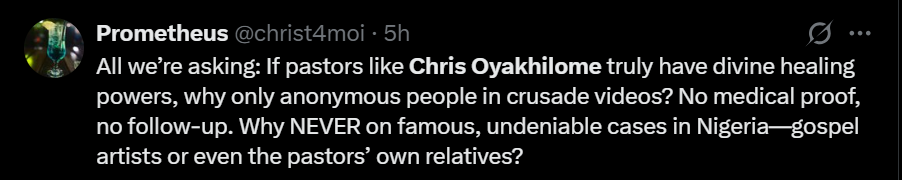 Pastor Chris Miracles