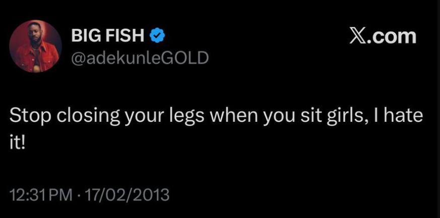 Adekunle Gold's Old Tweets