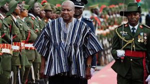 President John Mahama’s outfit for the Zambian state visit