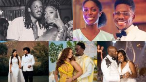 5 Times Nigerian Male Celebs Married Ghanaian Women as Efya and Tomi Thomas Tie the Knot
