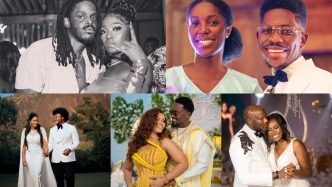 5 Times Nigerian Male Celebs Married Ghanaian Women as Efya and Tomi Thomas Tie the Knot