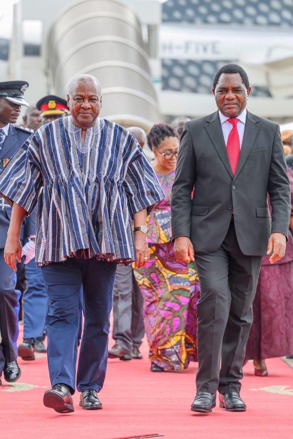 President John Mahama’s outfit for the Zambian state visit