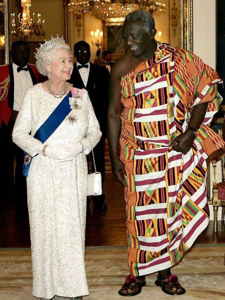 Queen Elizabeth II and the President of Ghana, John Agyekum Kufuor