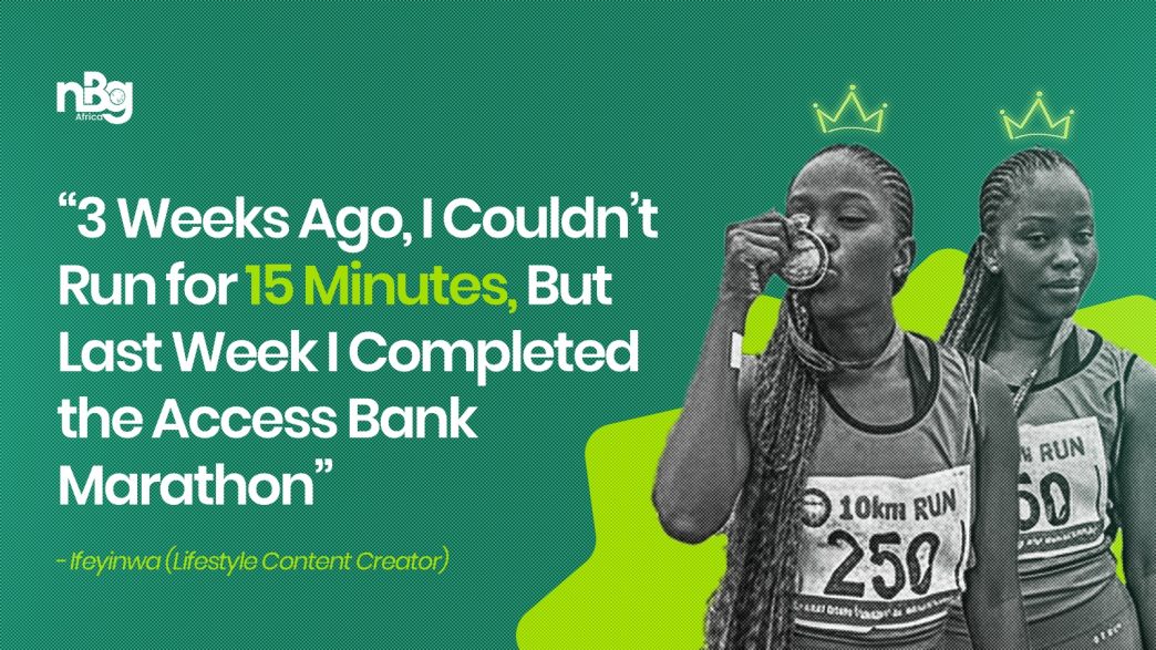 Ifeyinwa at the 2026 Access Bank Marathon