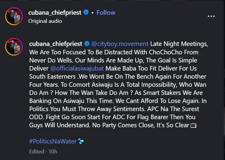 Igbo billionaires supporting Tinubu