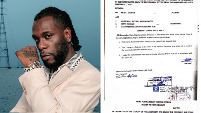 Legal Battle Over Burna Boy's Catalogue