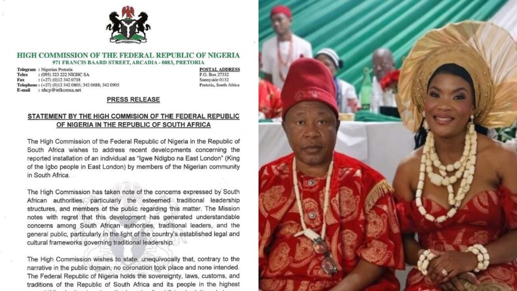 'No Igbo King Coronated in South Africa' – Viral Claims Debunked
