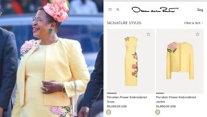 Ugandan Speaker Anita Among Wore a 42-million-shilling Outfit to Museveni’s Inauguration