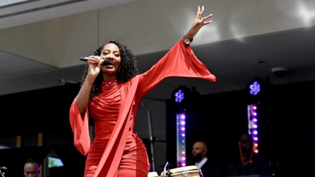 Tems Sings at Obama's Presidential Library Opening,