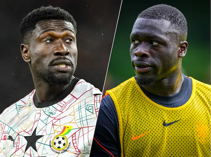 Brian Brobbey (Netherlands) and Derrick Luckassen (Ghana)