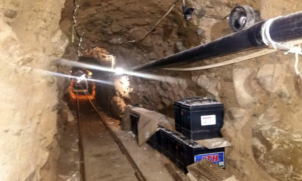Mexican Officials Discover 21ft Tunnel That Leads to the US