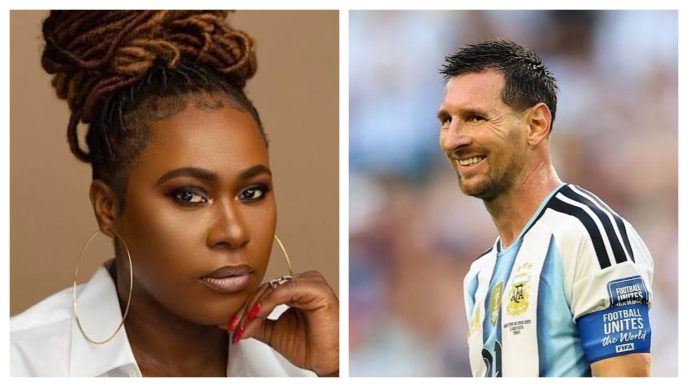 Uche Jombo Shares Funny Argument With Son Over Lionel Messi’s Prime