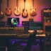Representative recording studio illustrating the music production behind Cameroon's Jail Time Records initiative.