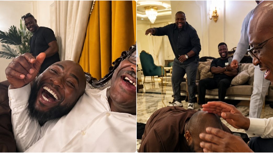 Davido visits FCT Minister Nyesom Wike with his uncle Gov Adeleke