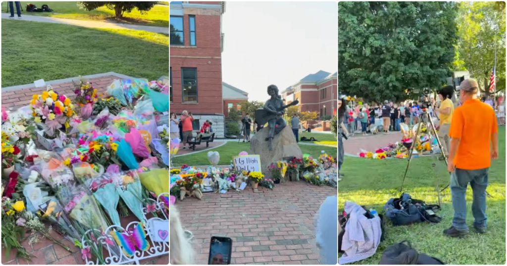 Fans of Dolly Parton pay their respect after her death