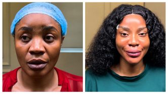 Uche Ogbodo gets new face after splitting from younger lover