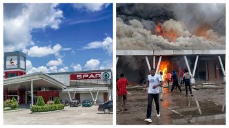 Fire Engulfs Section of Calabar SPAR Mall, Shoppers and Traders Suffer Losses