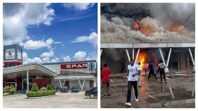 Fire Engulfs Section of Calabar SPAR Mall, Shoppers and Traders Suffer Losses