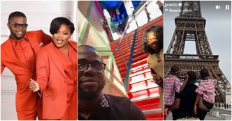 Funke Akindele and ex-husband JJC Skillz enjoy vacation with their sons in Paris