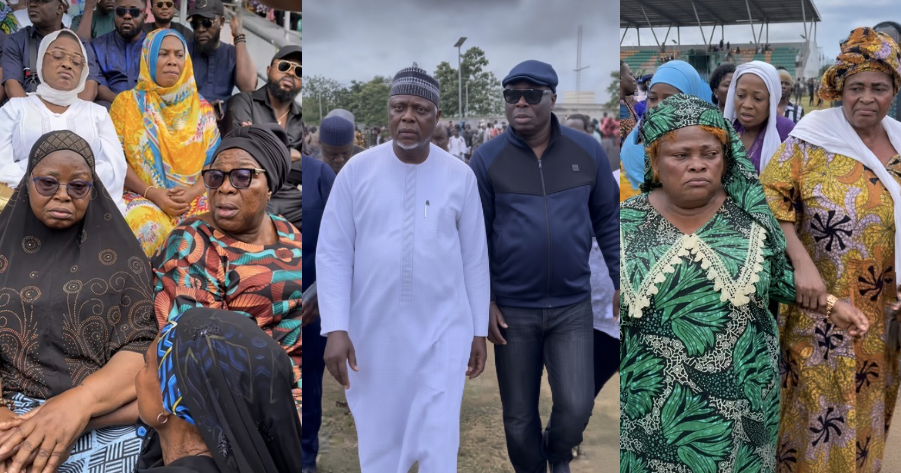 Ogogo’s Burial: Yinka Quadri, Jide Kosoko, Fausat Balogun and Others Pay Last Respects