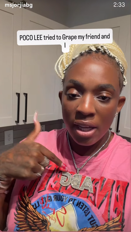 Video of singer jorji's accusation
