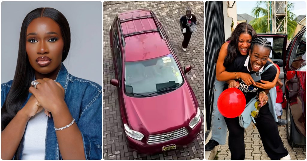 Comedian Warri Pikin Surprises Friend Who Stood By Her During Hard Time With SUV