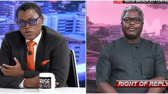 Drama on ARISE TV as Wike’s Aide Lere Olayinka Refuses to Answer Rufai Oseni