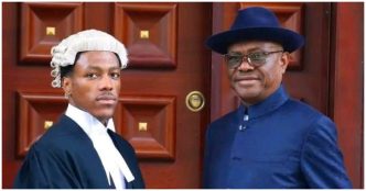 Wike's son passport