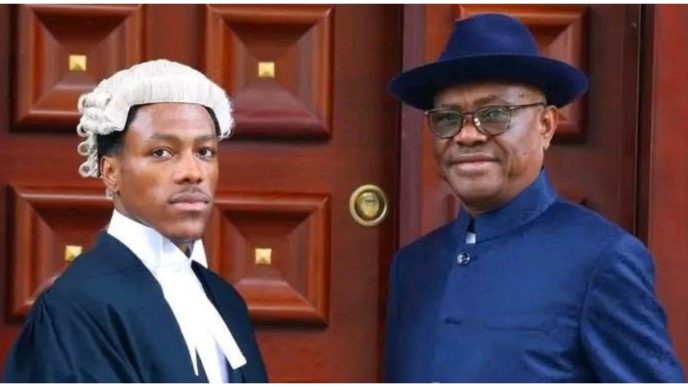 Wike's son passport
