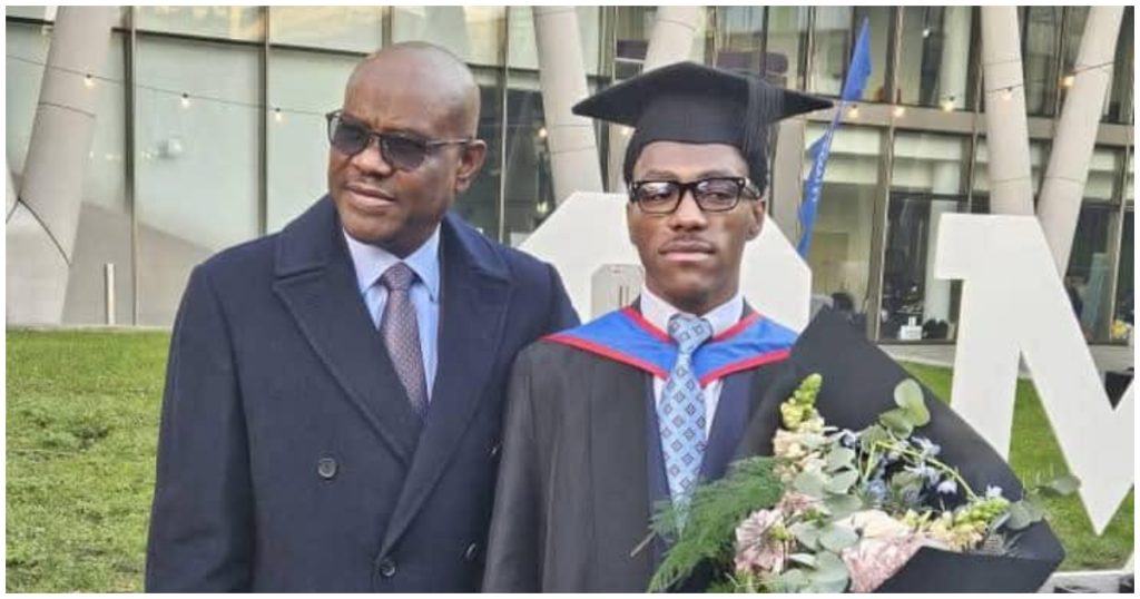 Wike's son passport