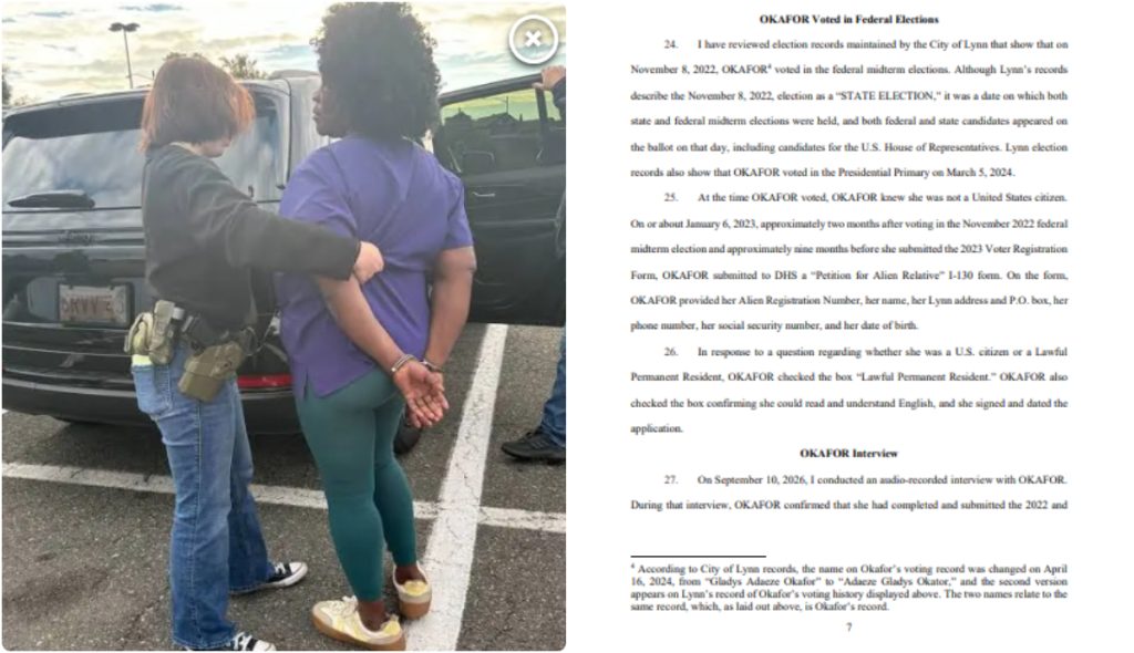 Gladys Okafor charged in US for illegal voting