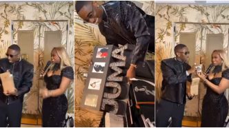 Priscilla Ojo organises surprise 37th birthday party for Juma Jux