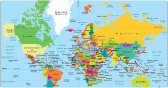 Africa on the World Map