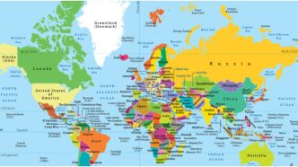 Africa on the World Map