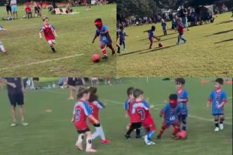 3-Year-Old Soccer Star Goes Viral After Police Escort Family From Match