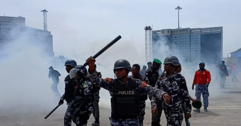 EndSARS Memorial Disrupted as Police Fire Tear Gas at Lekki Tollgate