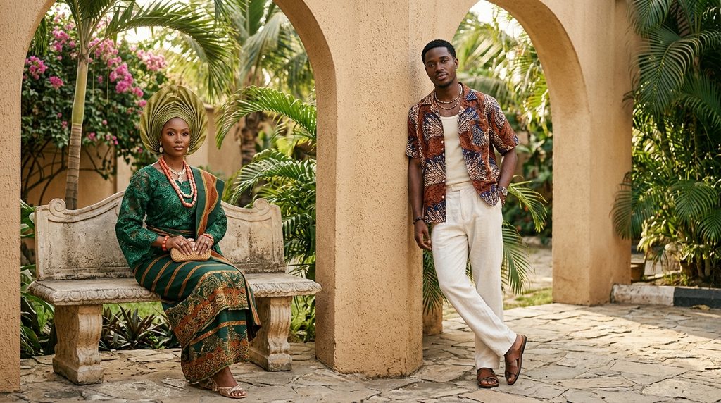 Rewearing outfits with Ankara and African fashion styling.