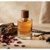 Perfume oil, oud, rose, amber and vanilla representing Arabic fragrance notes