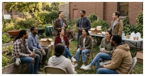 Making friends after University through a shared community activity