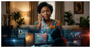 Smartphone showing an unfamiliar one-ring missed call linked to a Wangiri scam warning