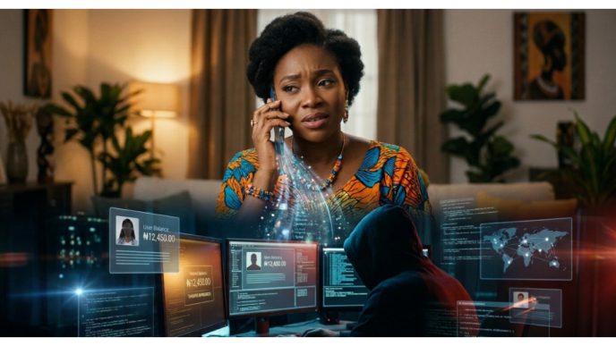 Smartphone showing an unfamiliar one-ring missed call linked to a Wangiri scam warning