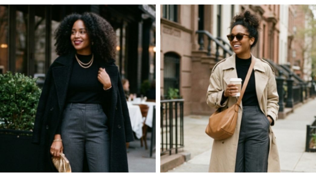 polished thrift outfits styled from Okrika clothes in Nigeria