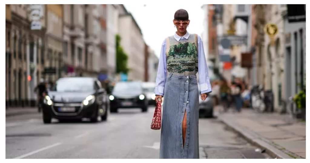 Vintage thrift shirt paired with denim for a casual outfit