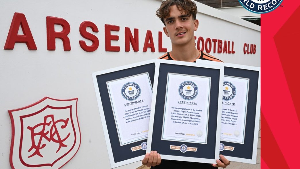 Max Dowman, 16, Becomes Guinness Record Holder Three Times Over at Arsenal